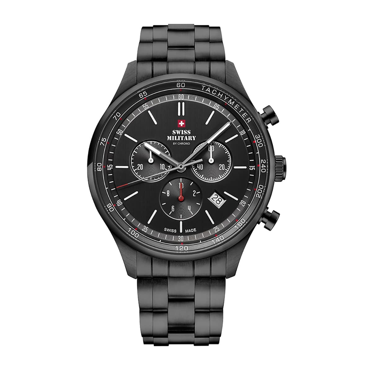 MONTRE SWISS MILITARY HOMME CHRONO ACIER